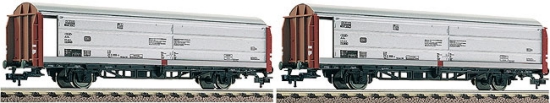 Set of 2 sliding wall box cars<br /><a href='images/pictures/Fleischmann/533707.jpg' target='_blank'>Full size image</a>